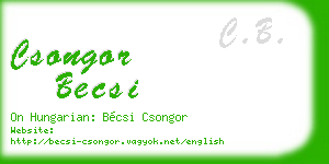 csongor becsi business card