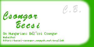 csongor becsi business card